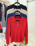 Polo Collar Long Sleeve